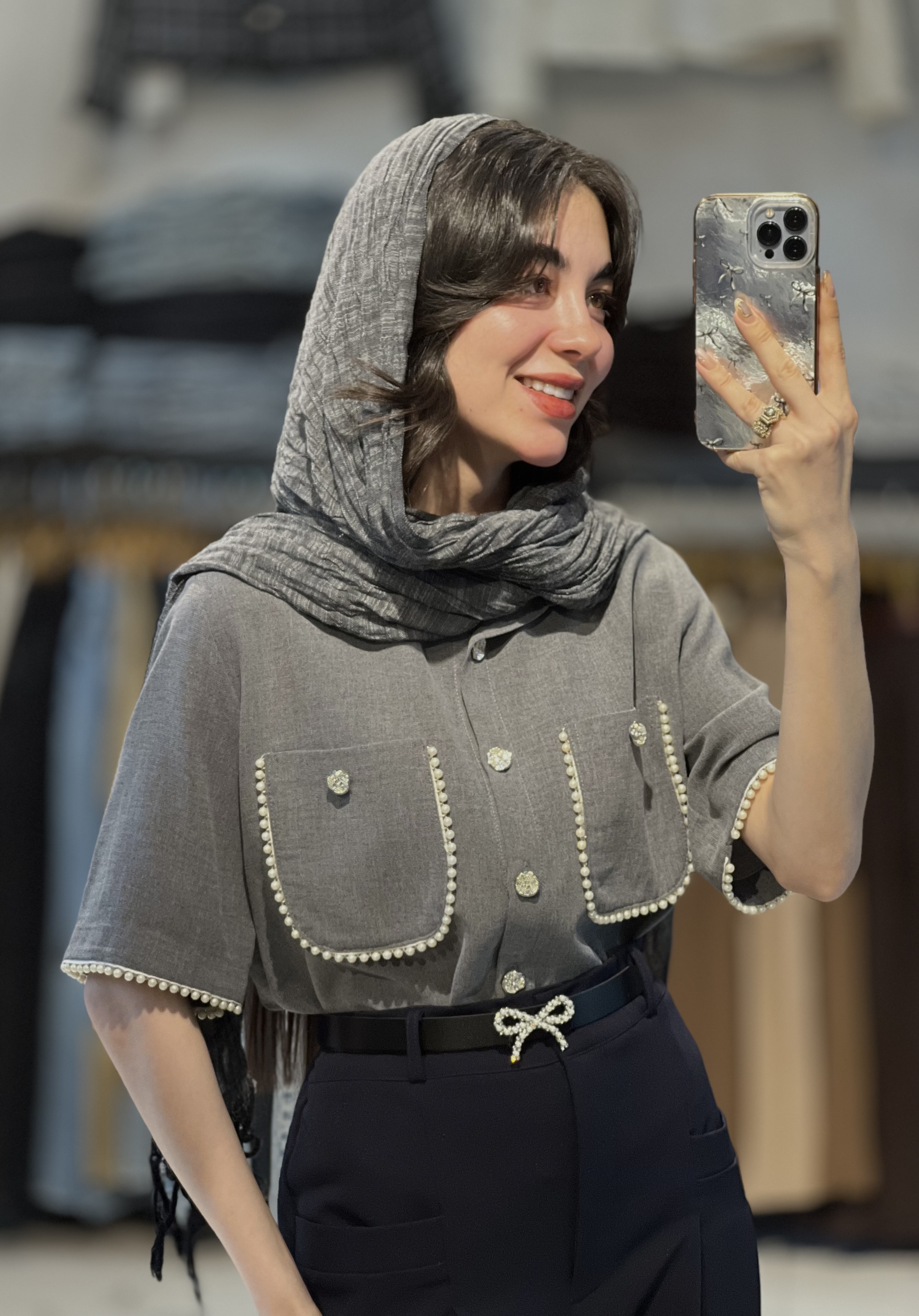 کت کاردیگان مرواریدی